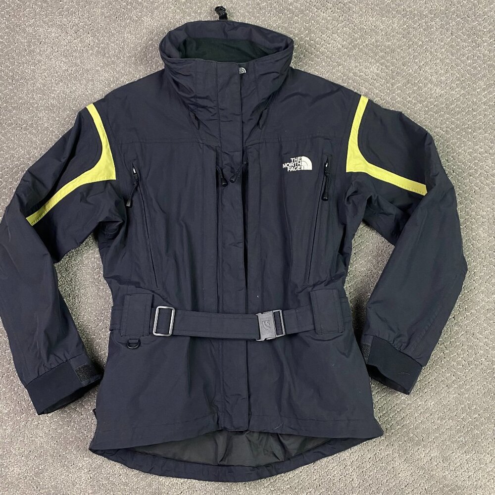 Vintage The North Face HyVent Jacket Women's Small Tech Technical Zippers Belt